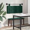 vidaXL T&ecirc;te de lit suspendue Vert fonc&eacute; 110 x 55 x 5 cm Velours