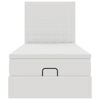 vidaXL Lit ottoman avec matelas blanc 80x200 cm similicuir