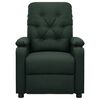 vidaXL Fauteuil de massage Vert fonc&eacute; Tissu