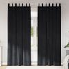 vidaXL Rideaux occultants 2 pcs Noir 140 x 260 cm Velours