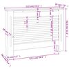 vidaXL Cache-radiateurs 2 pcs Blanc 112x19x81,5 cm MDF