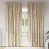 vidaXL Rideaux en velours 2 pcs Cr&egrave;me 245 x 140 cm Velours