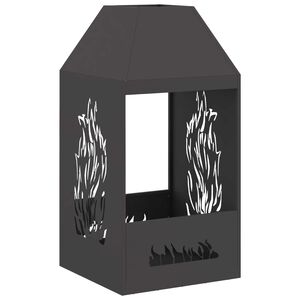 vidaXL Braise Noir 50 x 50 x 100 cm Acier