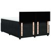 vidaXL Sommier &agrave; lattes de lit avec matelas Noir 140x190 cm Velours