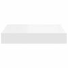 vidaXL &Eacute;tag&egrave;re flottante murale blanc 23x23,5x3,8 cm MDF