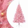 vidaXL Sapin de No&euml;l artificiel pr&eacute;-&eacute;clair&eacute; Rose 150 cm PVC