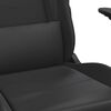 vidaXL Chaise de jeu avec repose-pied Noir Similicuir
