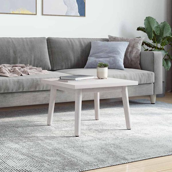 vidaXL Dessus de table blanc 40x40x2,5 cm bois de pin massif