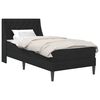 vidaXL Cadre de lit avec matelas avec matelas Noir 90 x 200 cm Velours