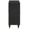 vidaXL Buffet avec &eacute;tag&egrave;re Noir 90 x 33 x 75 cm Bois de mangue massif