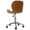 vidaXL Chaises pivotantes &agrave; manger lot de 2 Marron Velours
