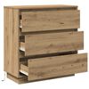 vidaXL Cabinet de chevet avec tiroir Ch&ecirc;ne artisanal 71 x 34,5 x 75 cm