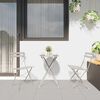 vidaXL Chaise de jardin pliante 2 pcs Beige 42 x 46 x 82cm M&eacute;tal