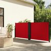 vidaXL Auvent lat&eacute;ral r&eacute;tractable rouge 120x1200 cm