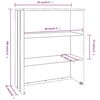 vidaXL Dessus de buffet HAMAR Gris clair 85x35x100 cm Bois de pin