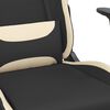 vidaXL Chaise de jeu Noir et crème Tissu