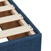 vidaXL Sommier à lattes de lit avec matelas Bleu 80x200 cm Tissu