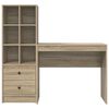 vidaXL Bureau avec tiroir 2 pcs Ch&ecirc;ne Sonoma
