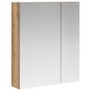 vidaXL Armoire Miroir de Salle de Bain Ch&ecirc;ne artisanal