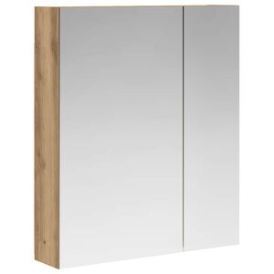 vidaXL Armoire Miroir de Salle de Bain Ch&ecirc;ne artisanal