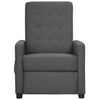 vidaXL Fauteuil de massage Gris clair Tissu