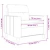 vidaXL Fauteuil Noir 60 cm Tissu