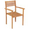 vidaXL Ensemble &agrave; manger de jardin 9 pcs Bois de teck massif