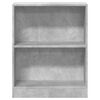 vidaXL Bibliothèque Gris béton 60x24x76 cm Bois d'ingénierie