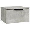 vidaXL Tables de chevet murales 2 pcs Gris b&eacute;ton 34x30x20 cm
