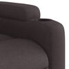 vidaXL Fauteuil inclinable &eacute;lectrique marron fonc&eacute; tissu