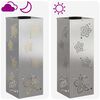 vidaXL Lumi&egrave;re de chemin LED solaire 2 pcs Rouill&eacute; Acier inoxydable