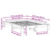 vidaXL Cadre de lit sans matelas 150x200 cm bois de pin massif