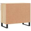 vidaXL Armoire &agrave; chaussures Ch&ecirc;ne sonoma 70x36x60 cm Bois d'ing&eacute;nierie