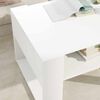 vidaXL Table basse Blanc 66 x 53 x 45 cm Bois d'ing&eacute;nierie