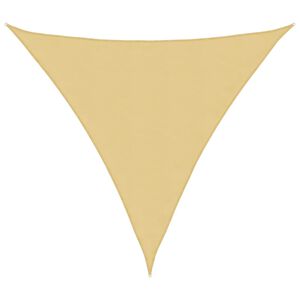 vidaXL Voile d'ombrage sable 4x4x4 m 100 % polyester oxford