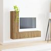 vidaXL Ensemble meuble TV 3 pcs Ch&ecirc;ne artisanal Bois d'ing&eacute;nierie