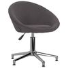 vidaXL Chaises pivotantes &agrave; manger lot de 4 taupe tissu