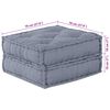 vidaXL Canapé modulaire 2 pcs Gris 140 x 70 x 36 cm tissu