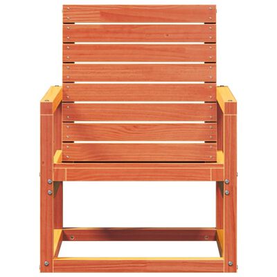 vidaXL Chaise de jardin cire marron 57,5x63x76 cm bois de pin massif