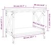 vidaXL Table d'appoint Sonoma gris 55x38x45 cm Bois d'ing&eacute;nierie