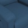vidaXL Fauteuil de massage Bleu Tissu