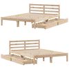 vidaXL Cadre de lit sans matelas 140x200 cm bois massif de pin