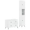 vidaXL Ensemble de 2 meubles de salle de bain BREDA Blanc brillant