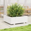 vidaXL Jardini&egrave;re blanc 70x70x26,5 cm bois de pin massif