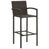 vidaXL Ensemble de bar de jardin 7 pcs Marron