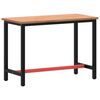 vidaXL &Eacute;tabli 115x55x81,5 cm bois massif de h&ecirc;tre et m&eacute;tal