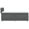 vidaXL Sommier &agrave; lattes de lit avec matelas Gris fonc&eacute; 100x200cm Tissu
