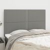 vidaXL T&ecirc;te de lit Gris fonc&eacute; 144 x 5 x 118/128 cm Tissu