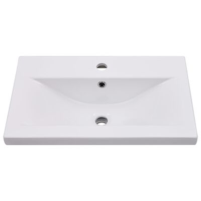 vidaXL Ensemble de meubles de salle de bain Blanc Aggloméré