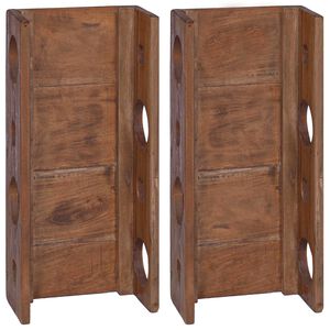 vidaXL &Eacute;tag&egrave;re Marron 24 x 13 x 54 cm Bois de Mahogany Massif